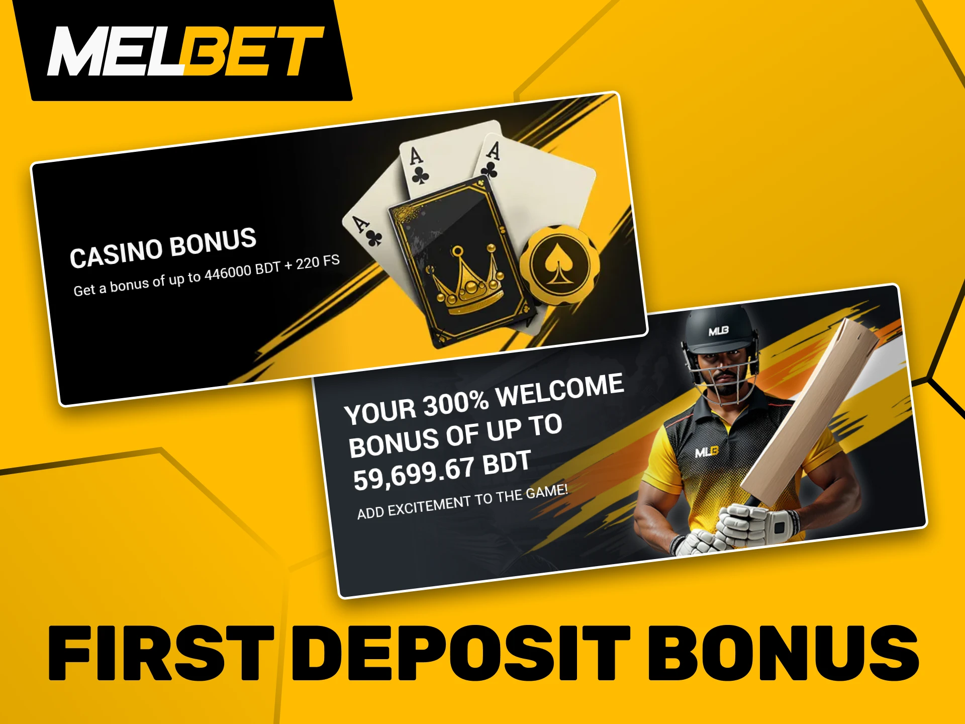 Receive a special bonus on your initial deposit at Melbet.