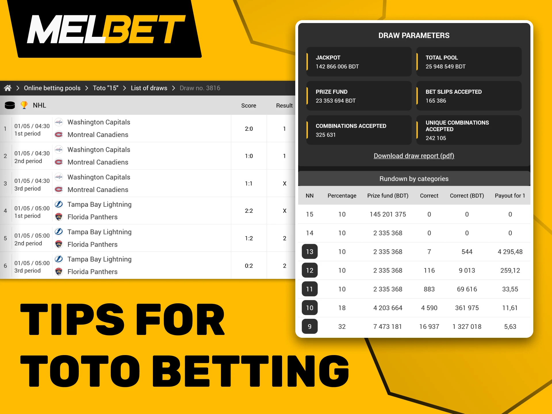 Play smart, predict right, and win big with Melbet Toto.